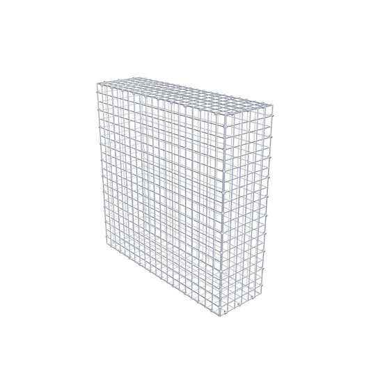 Gabion 100 cm x 100 cm x 30 cm (L x H x D), maskstorlek 5 x 5 cm, spiralring