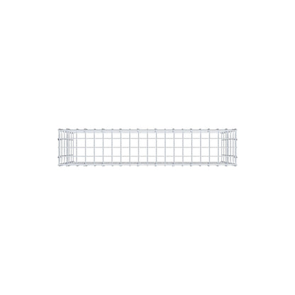 Type 3 oplegkorf 100 cm x 60 cm x 20 cm (L x H x D), maaswijdte 5 cm x 10 cm, C-ring