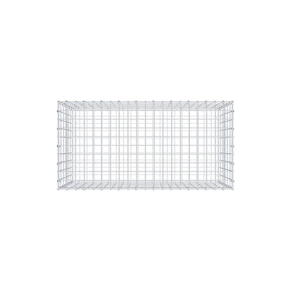 Schanskorf 100 cm x 60 cm x 50 cm (L x H x D), maaswijdte 5 cm x 10 cm, C-ring