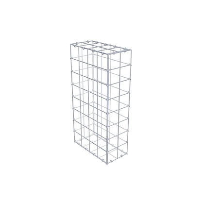 Gabião 80 cm x 40 cm x 20 cm (C x A x P), malhagem 10 cm x 10 cm, anel C