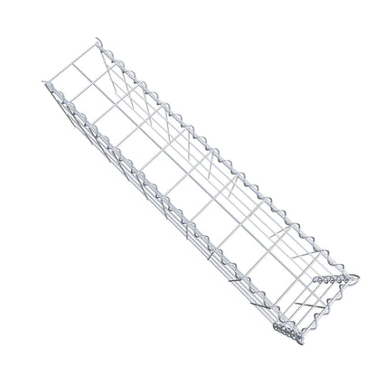Anbaugabione Typ 4 100 cm x 30 cm x 20 cm (L x H x T), Maschenweite 10 cm x 10 cm, Spirale