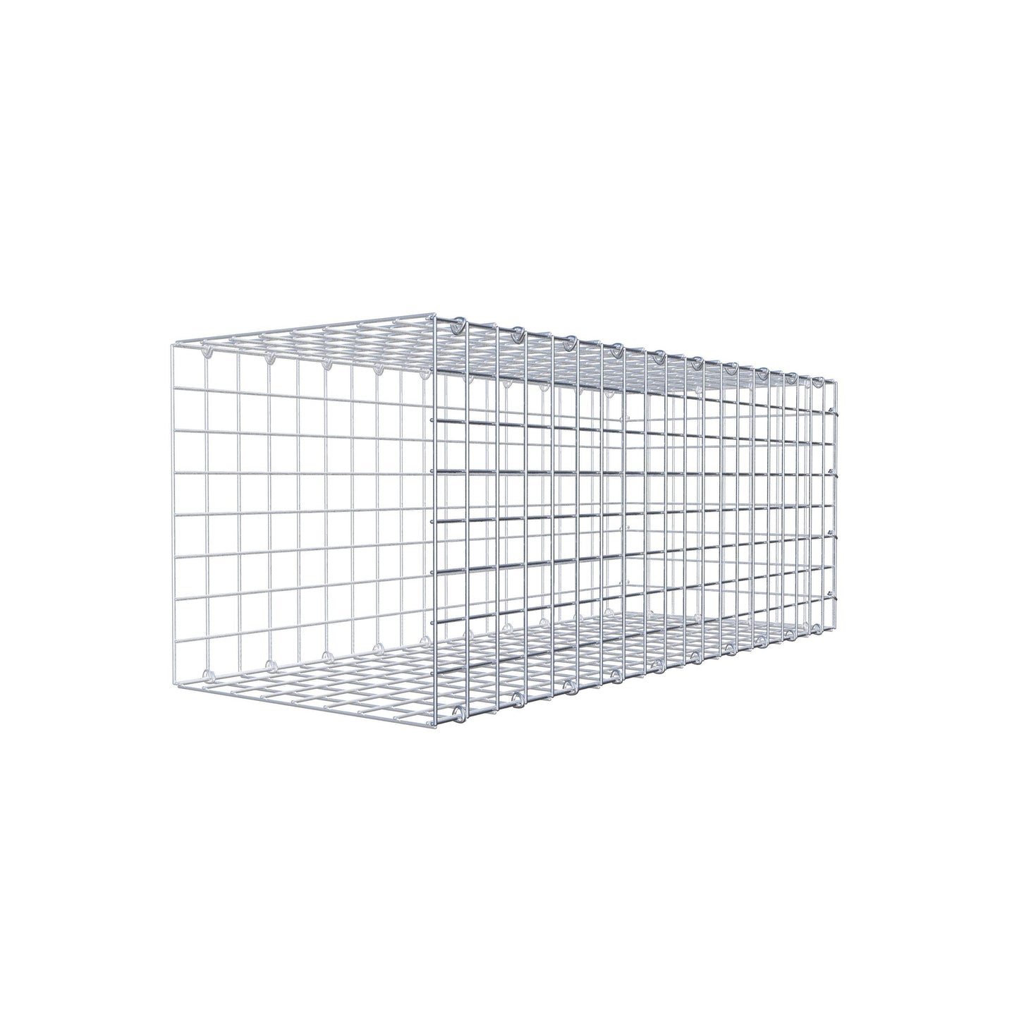 Type 2 oplegkorf 100 cm x 40 cm x 40 cm (L x H x D), maaswijdte 5 cm x 5 cm, C-ring