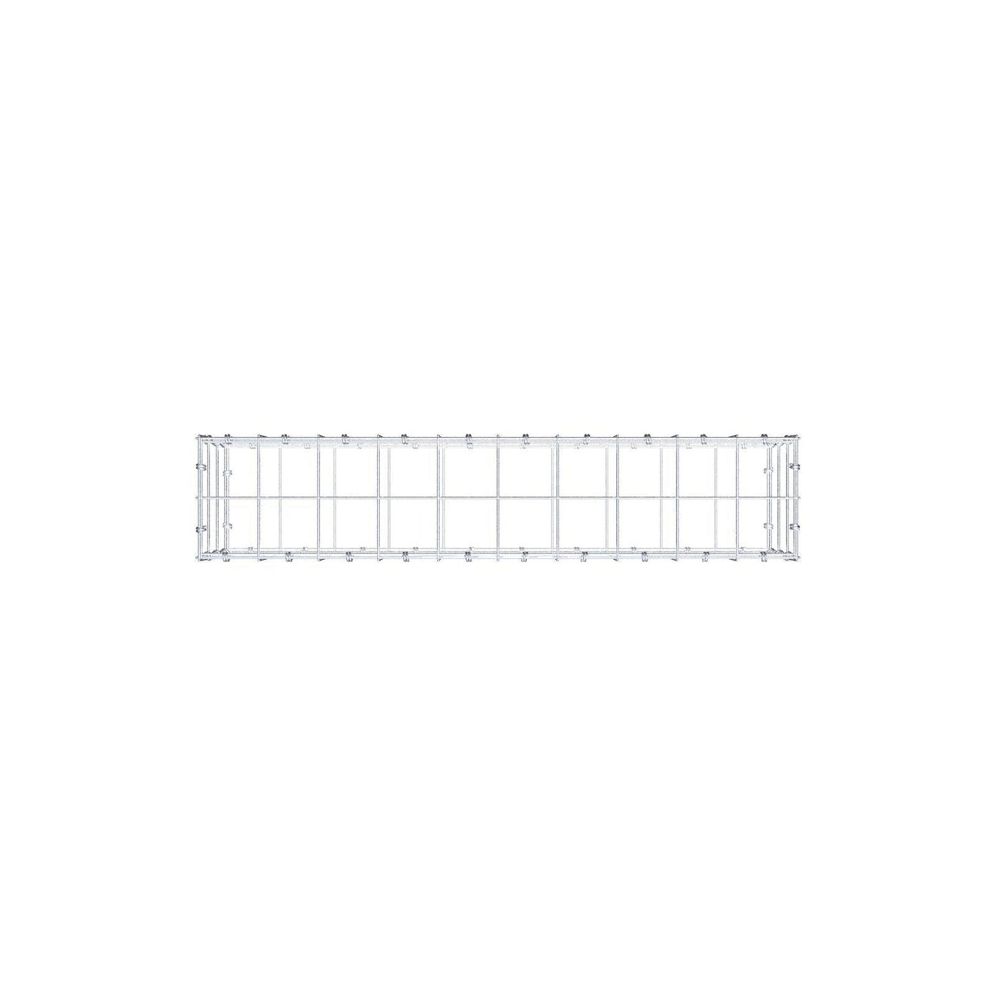 Schanskorf 100 cm x 30 cm x 20 cm (L x H x D), maaswijdte 10 x 10 cm, spiraalring
