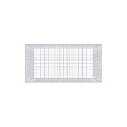 Schanskorf 100 cm x 90 cm x 50 cm (L x H x D), maaswijdte 5 x 5 cm, spiraalring