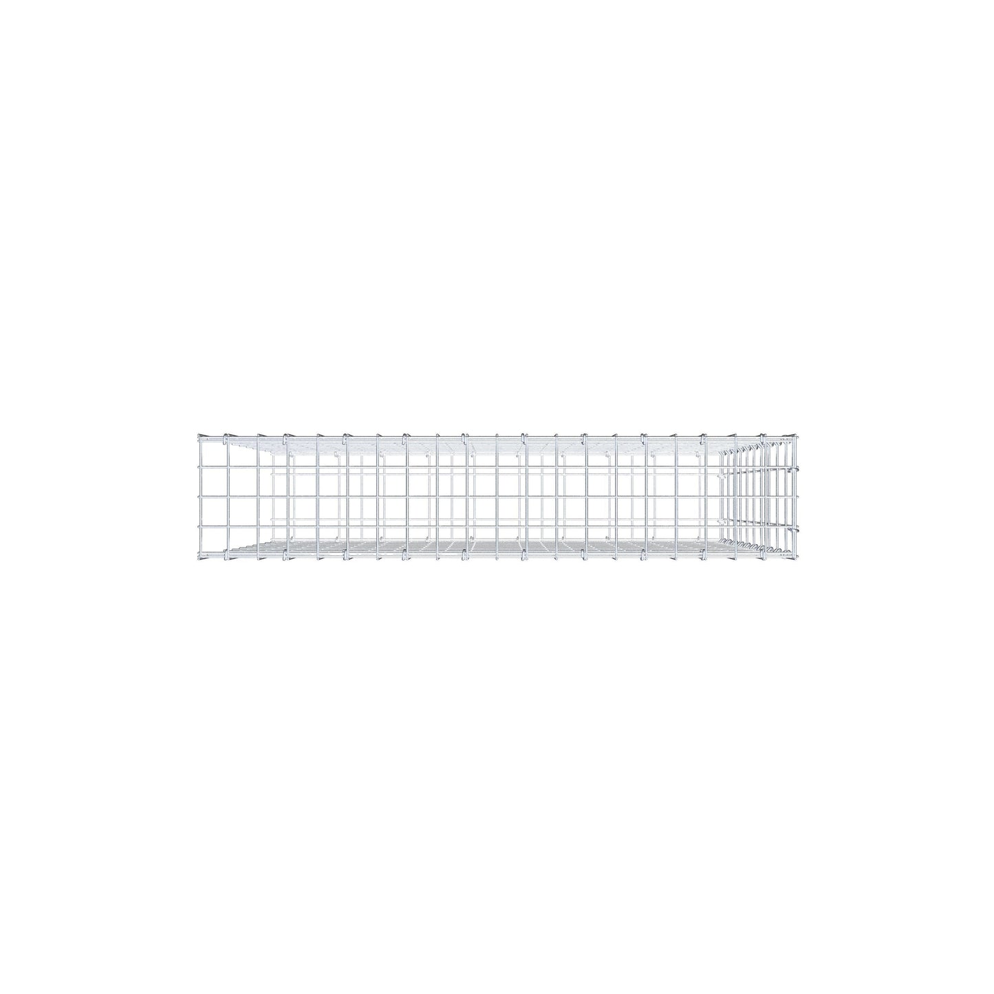 Gabião tipo 2 100 cm x 100 cm x 20 cm, malhagem 5 cm x 10 cm, anel C