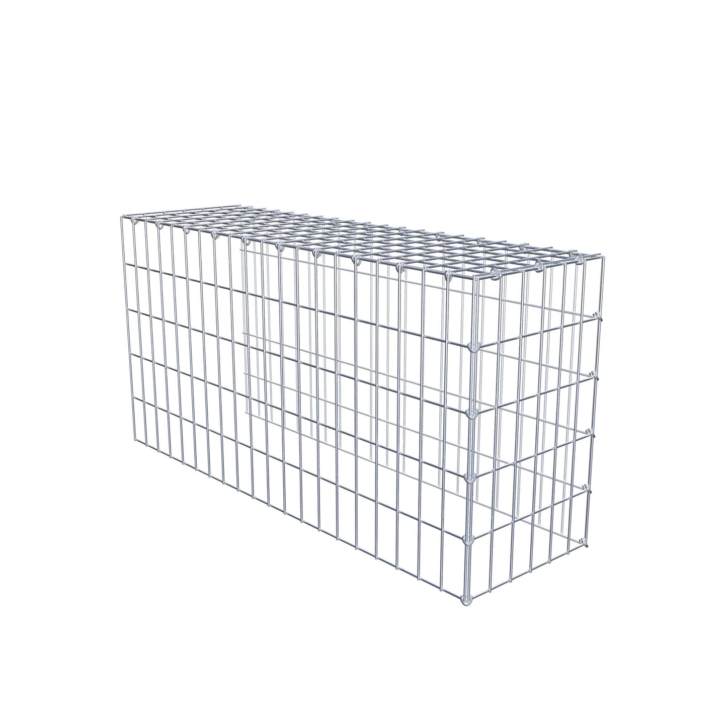 Type 4 oplegkorf 100 cm x 50 cm x 30 cm (L x H x D), maaswijdte 5 cm x 10 cm, C-ring