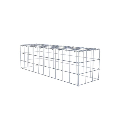 Gavión complementario de tipo 3 100 cm x 30 cm x 30 cm (L x A x P), malla 10 cm x 10 cm, anillo en C