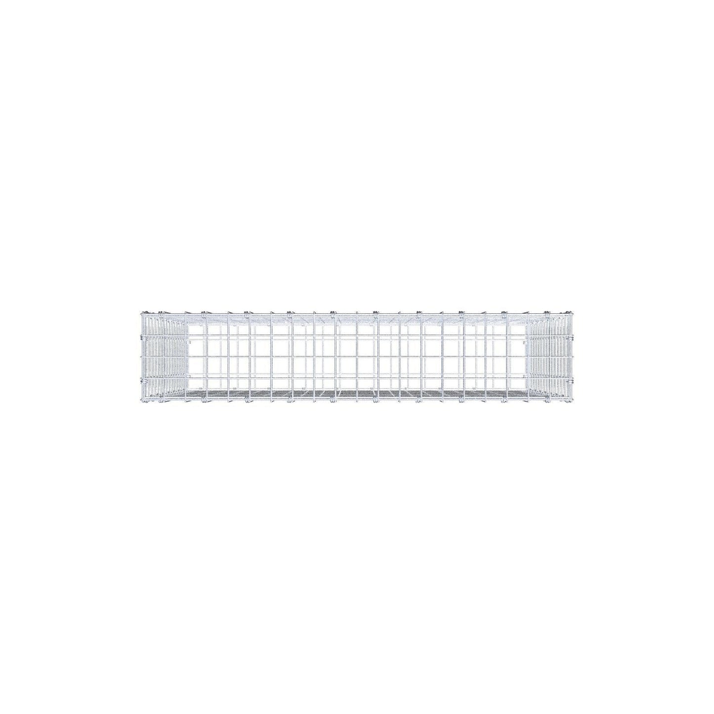 Gabion 100 cm x 80 cm x 20 cm (L x H x D), maskestørrelse 5 x 5 cm, spiralring