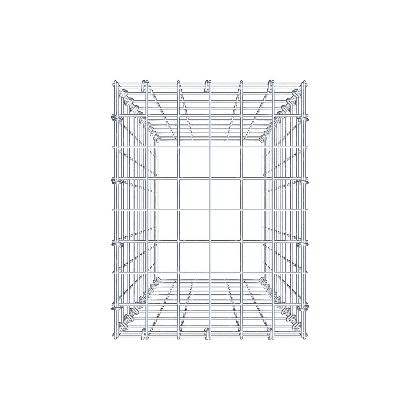 Type 3 oplegkorf 100 cm x 30 cm x 40 cm (L x H x D), maaswijdte 5 cm x 10 cm, C-ring