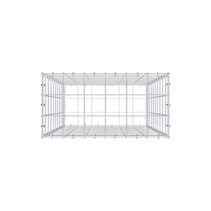 Gabbione 100 cm x 60 cm x 30 cm (L x H x P), maglia 10 cm x 10 cm, anello a C