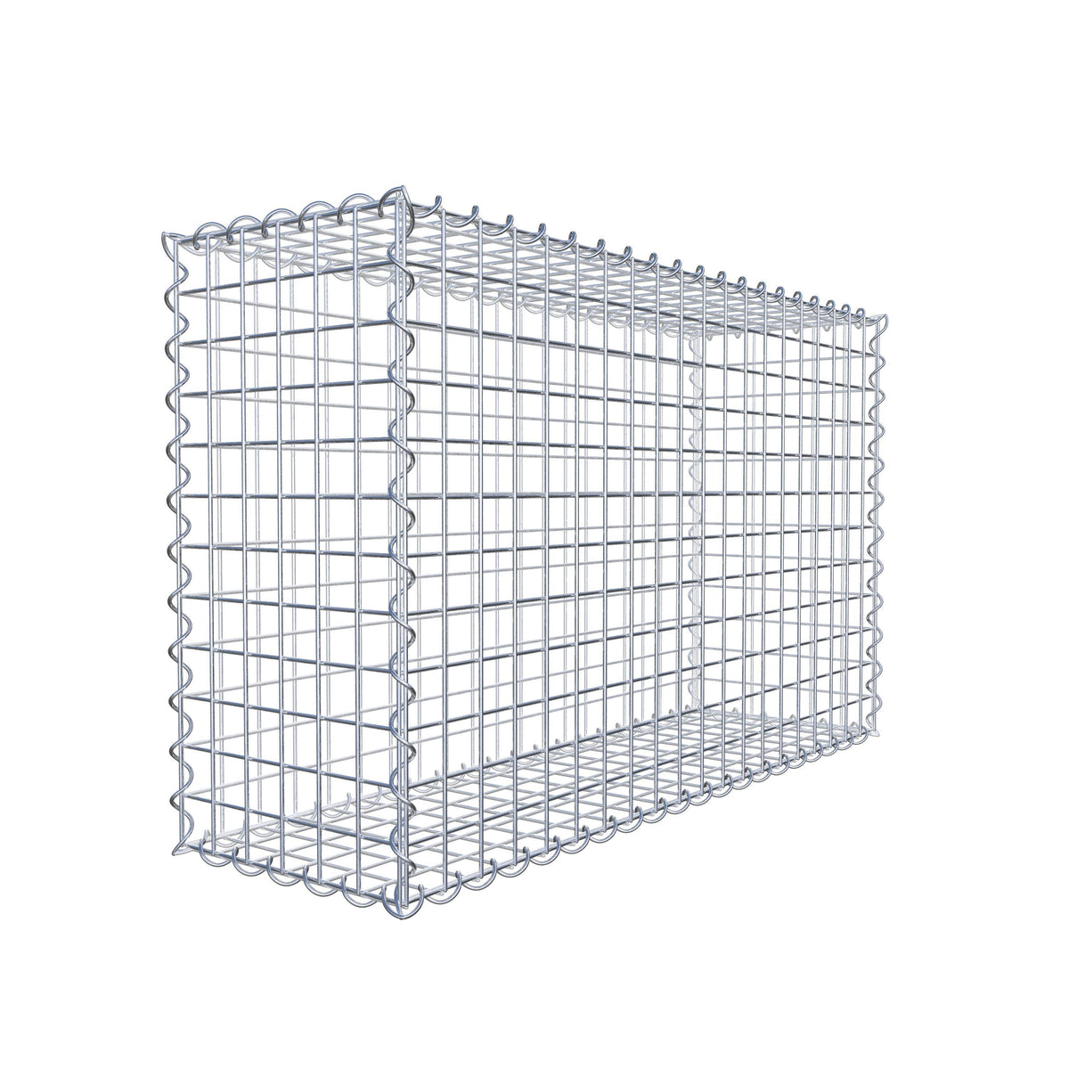 Schanskorf 100 cm x 60 cm x 30 cm (L x H x D), maaswijdte 5 cm x 5 cm, spiraal