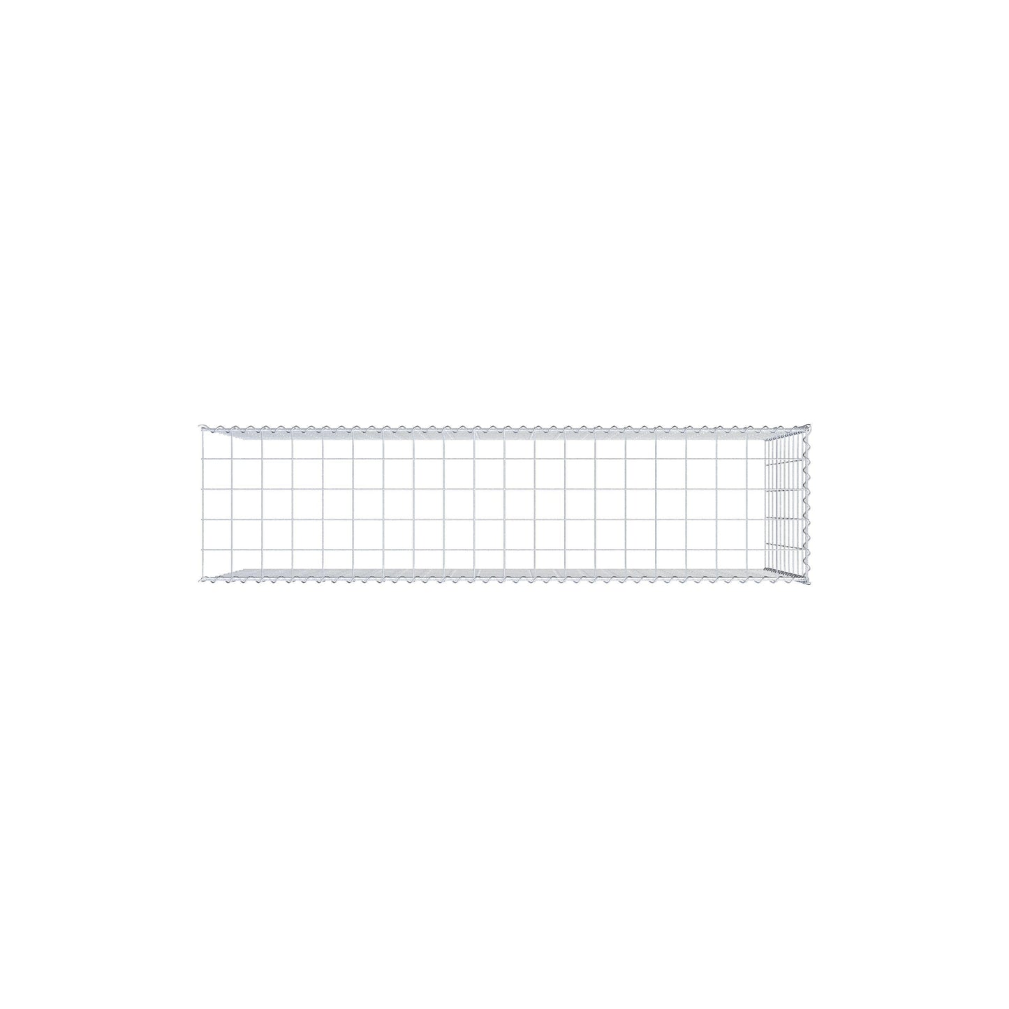 Gabião tipo 4 200 cm x 100 cm x 50 cm (C x A x P), malhagem 10 cm x 10 cm, espiral