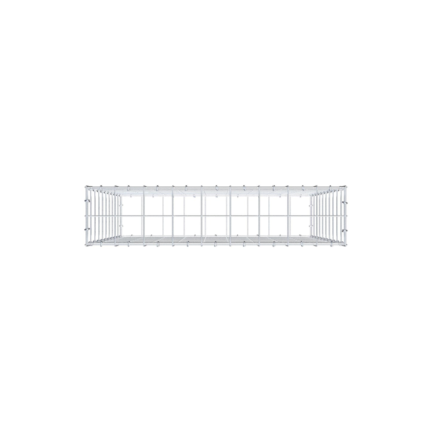 Gabion 100 cm x 90 cm x 20 cm (L x H x D), maskestørrelse 10 cm x 10 cm, C-ring