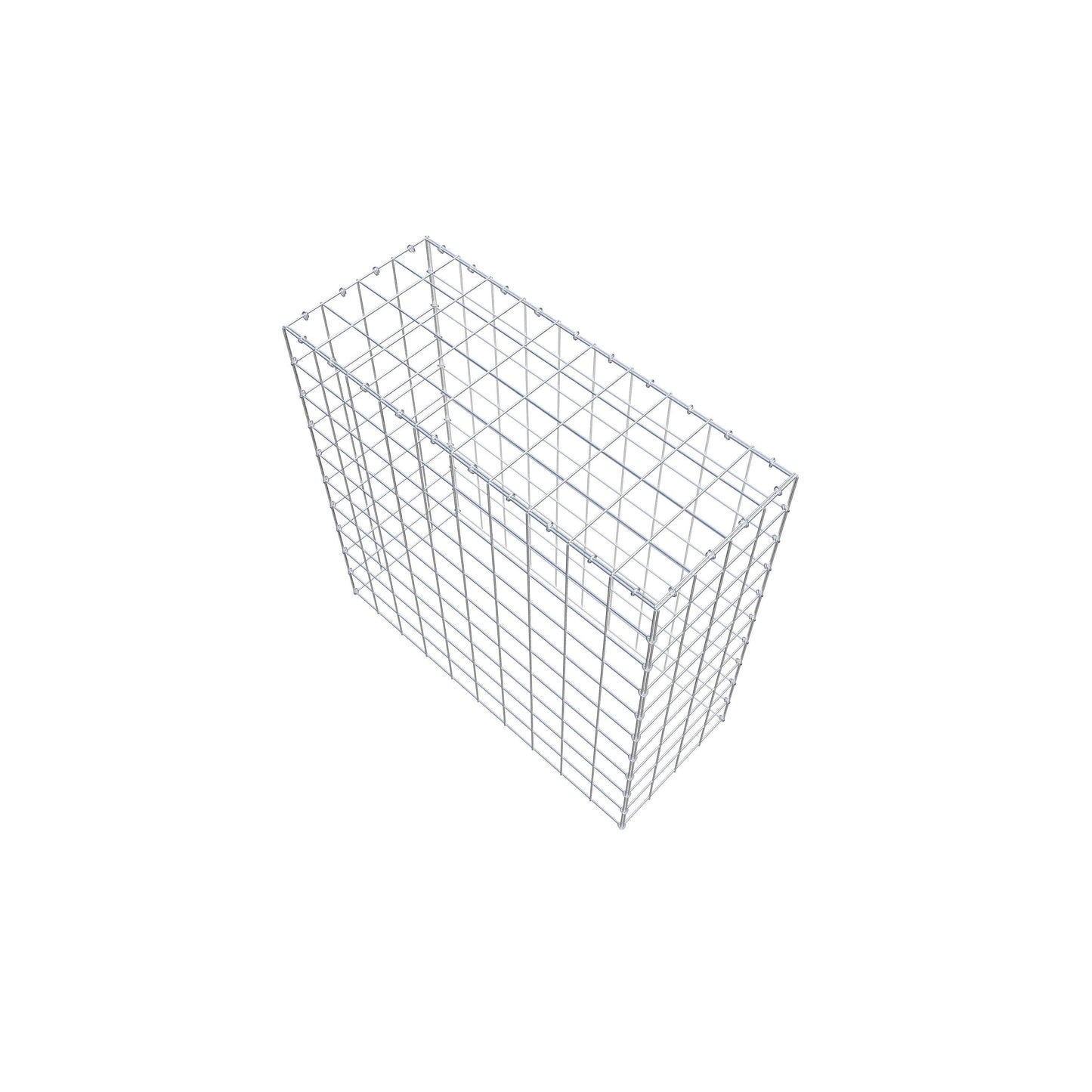 Gabbione aggiuntivo di tipo 3 100 cm x 100 cm x 40 cm (L x H x P), maglia 10 cm x 10 cm, anello a C