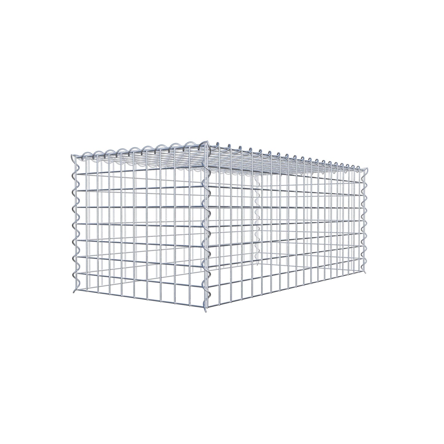 Add-on schanskorf type 3 100 cm x 40 cm x 50 cm (L x H x D), maaswijdte 5 cm x 5 cm, spiraalvormig
