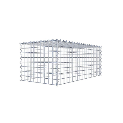 Add-on schanskorf type 3 100 cm x 40 cm x 50 cm (L x H x D), maaswijdte 5 cm x 5 cm, spiraalvormig