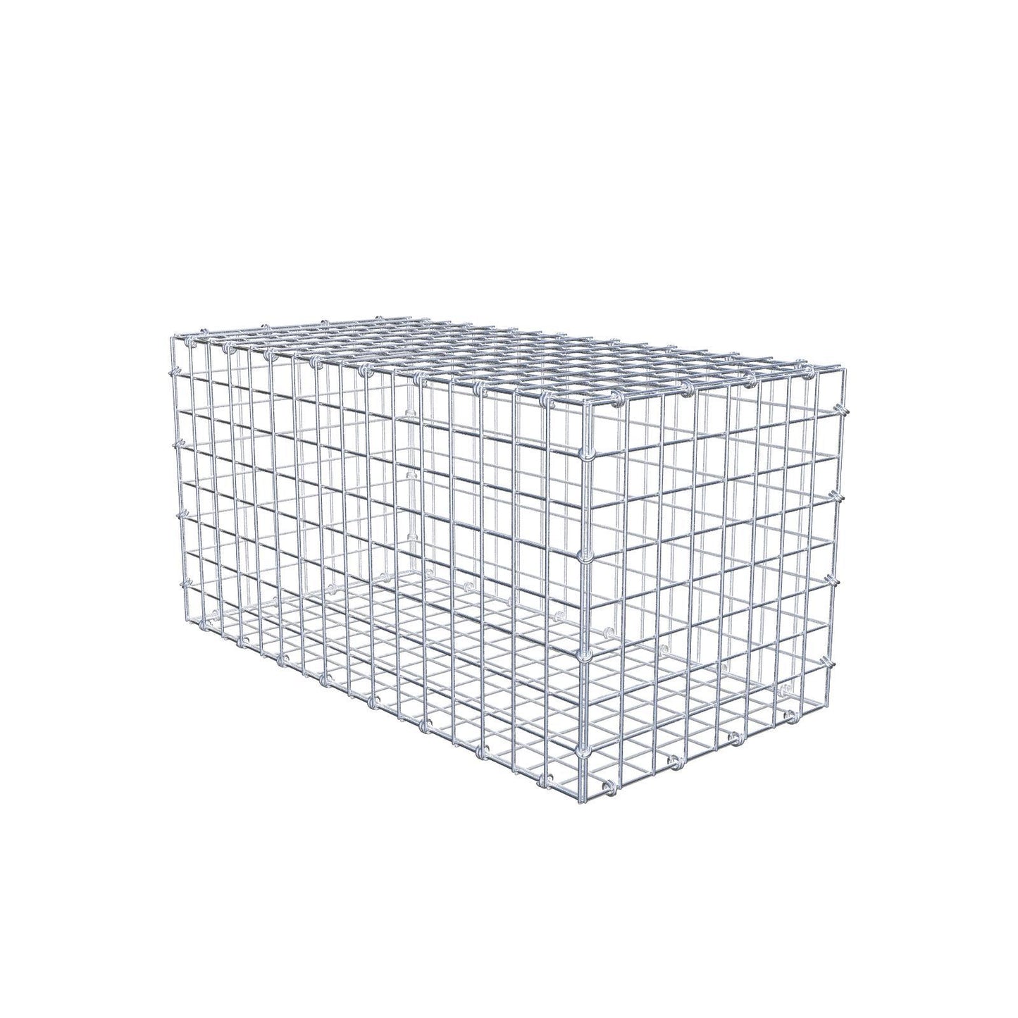 Schanskorf 80 cm x 40 cm x 40 cm (L x H x D), maaswijdte 5 x 5 cm, spiraalring