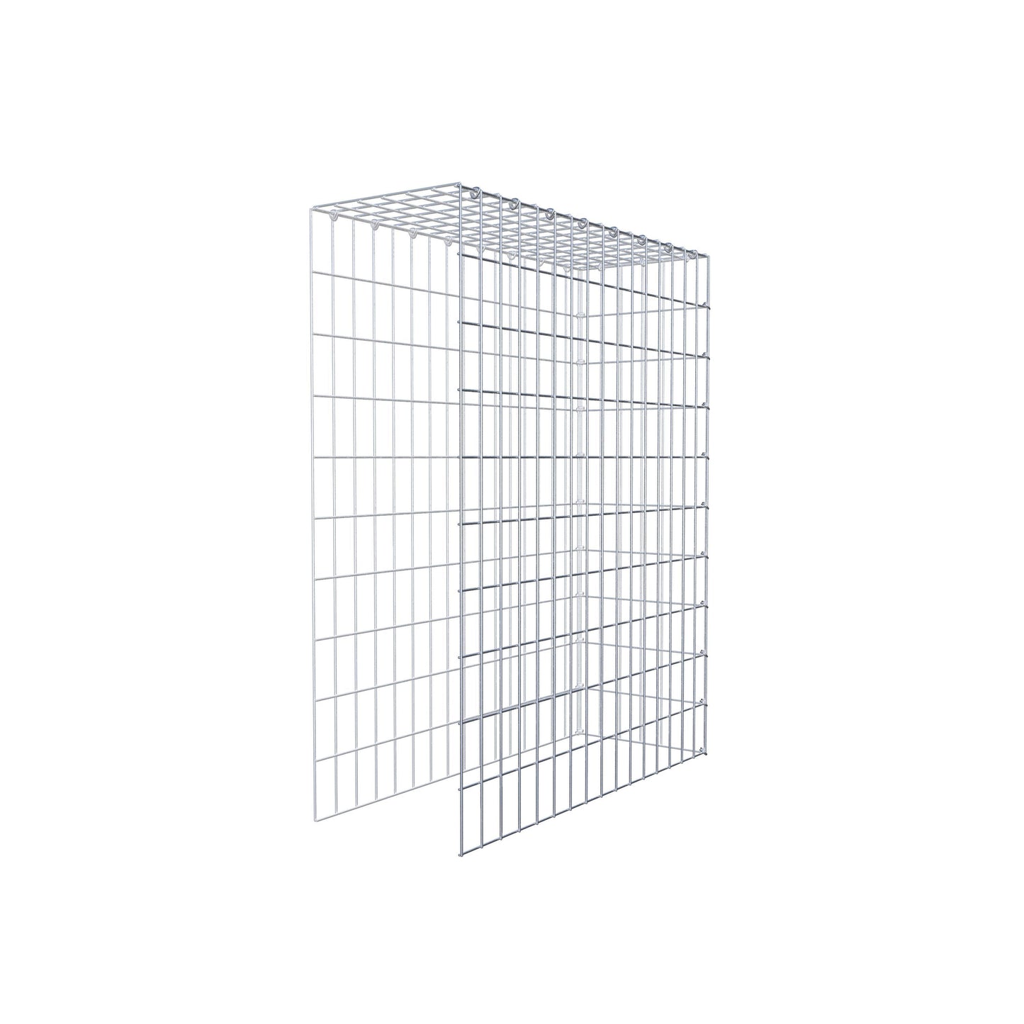 Gabbione aggiuntivo tipo 4 100 cm x 80 cm x 30 cm (L x H x P), maglia 5 cm x 10 cm, anello a C