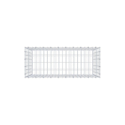Schanskorf 100 cm x 70 cm x 40 cm (L x H x D), maaswijdte 5 x 10 cm, spiraalring