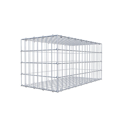 Schanskorf 80 cm x 40 cm x 40 cm (L x H x D), maaswijdte 5 cm x 10 cm, C-ring