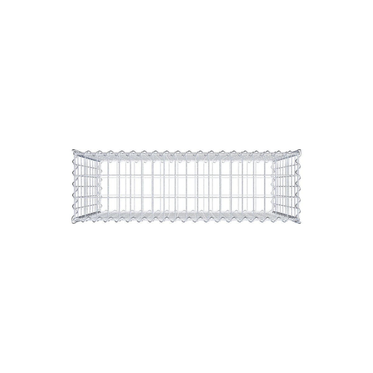 Gabion 100 cm x 90 cm x 30 cm (L x H x D), maskstorlek 5 cm x 10 cm, spiral