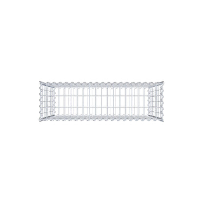 Gabion 100 cm x 90 cm x 30 cm (L x H x D), maskstorlek 5 cm x 10 cm, spiral