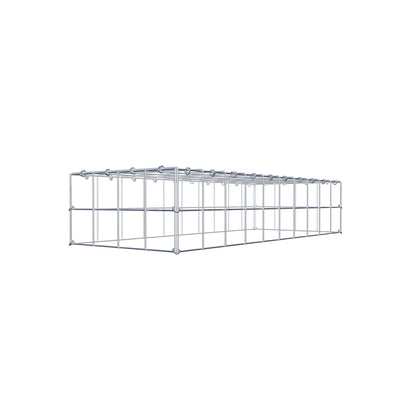 Gabião Tipo 3 100 cm x 20 cm x 40 cm (C x A x P), malhagem 10 cm x 10 cm, anel C