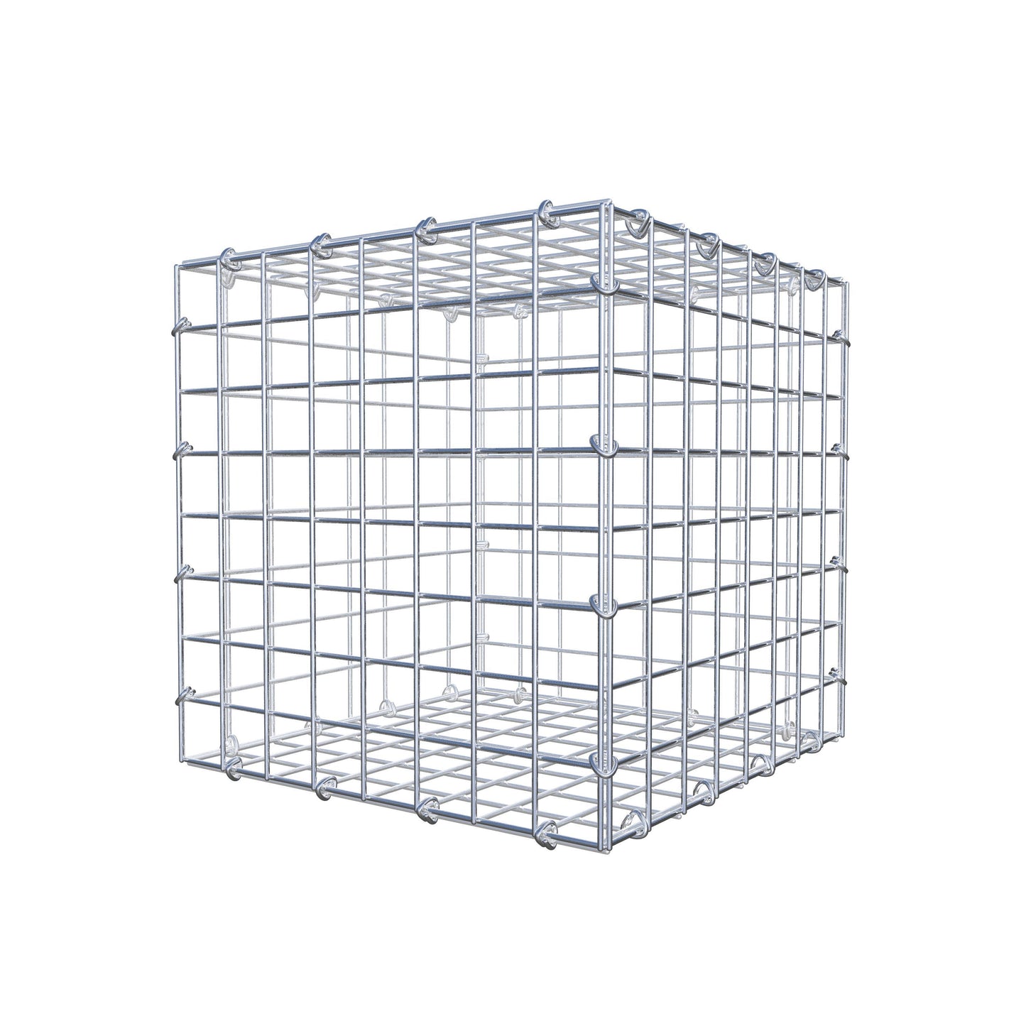 Gabione 40 cm x 40 cm x 40 cm (L x H x T), Maschenweite 5 cm x 5 cm, C-Ring