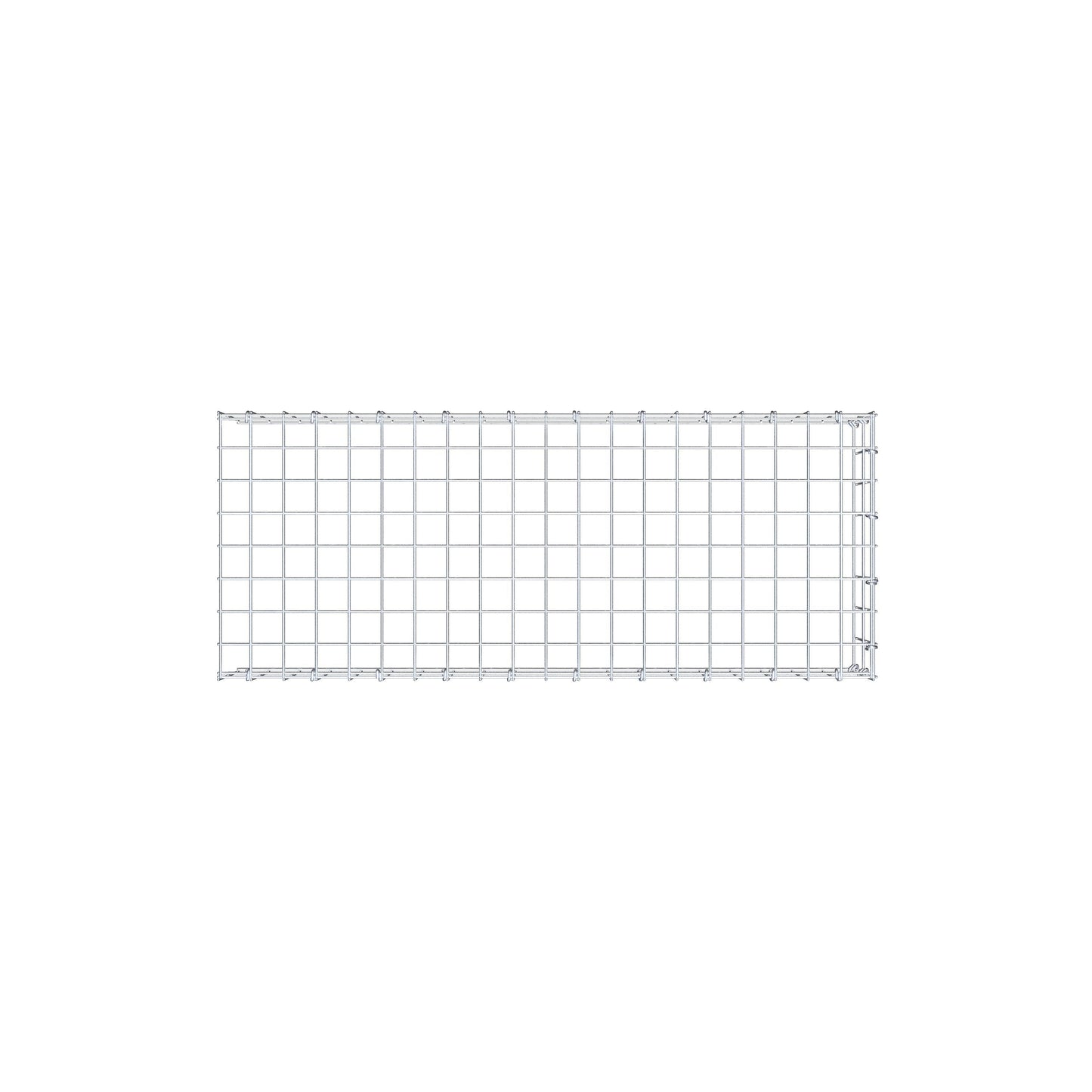Opzetpaal type 4 100 cm x 20 cm x 40 cm (L x H x D), maaswijdte 5 cm x 10 cm, C-ring