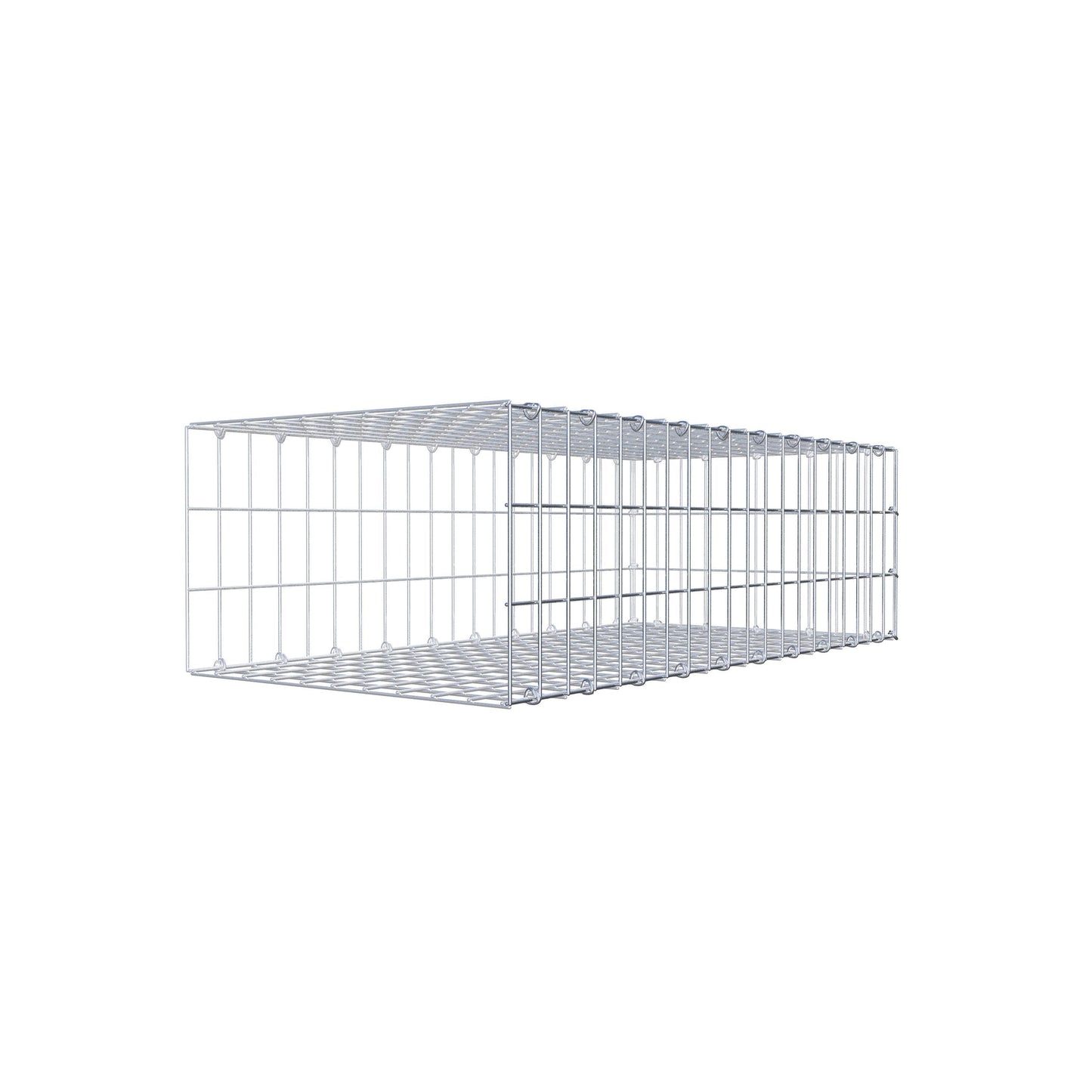 Anbaugabione Typ 2 100 cm x 30 cm x 50 cm, Maschenweite 5 cm x 10 cm, C-Ring