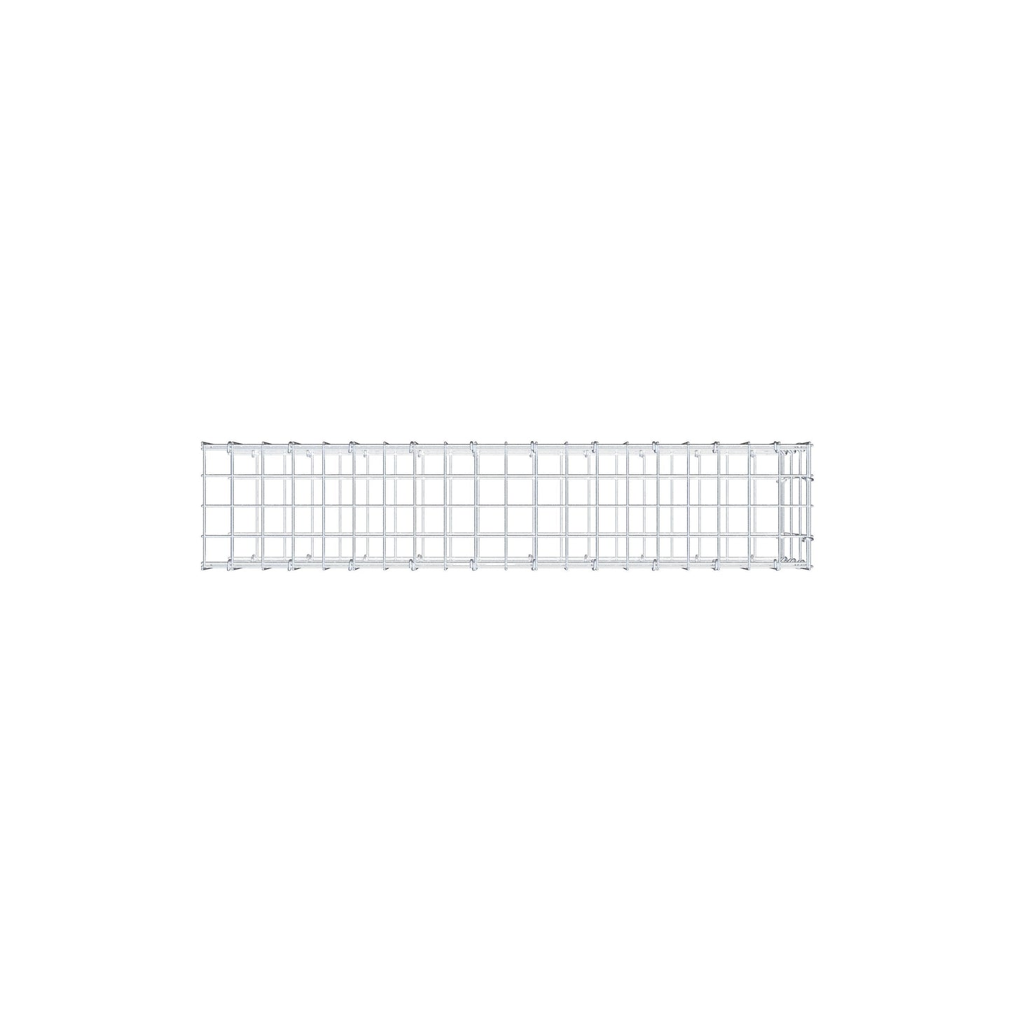 Opzetpaal type 2 100 cm x 30 cm x 20 cm, maaswijdte 5 cm x 10 cm, C-ring