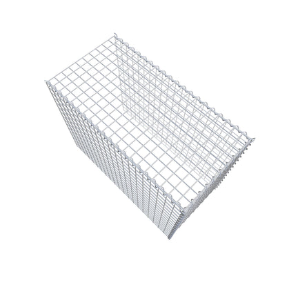 Add-on schanskorf type 4 100 cm x 80 cm x 50 cm (L x H x D), maaswijdte 5 cm x 5 cm, spiraalvormig