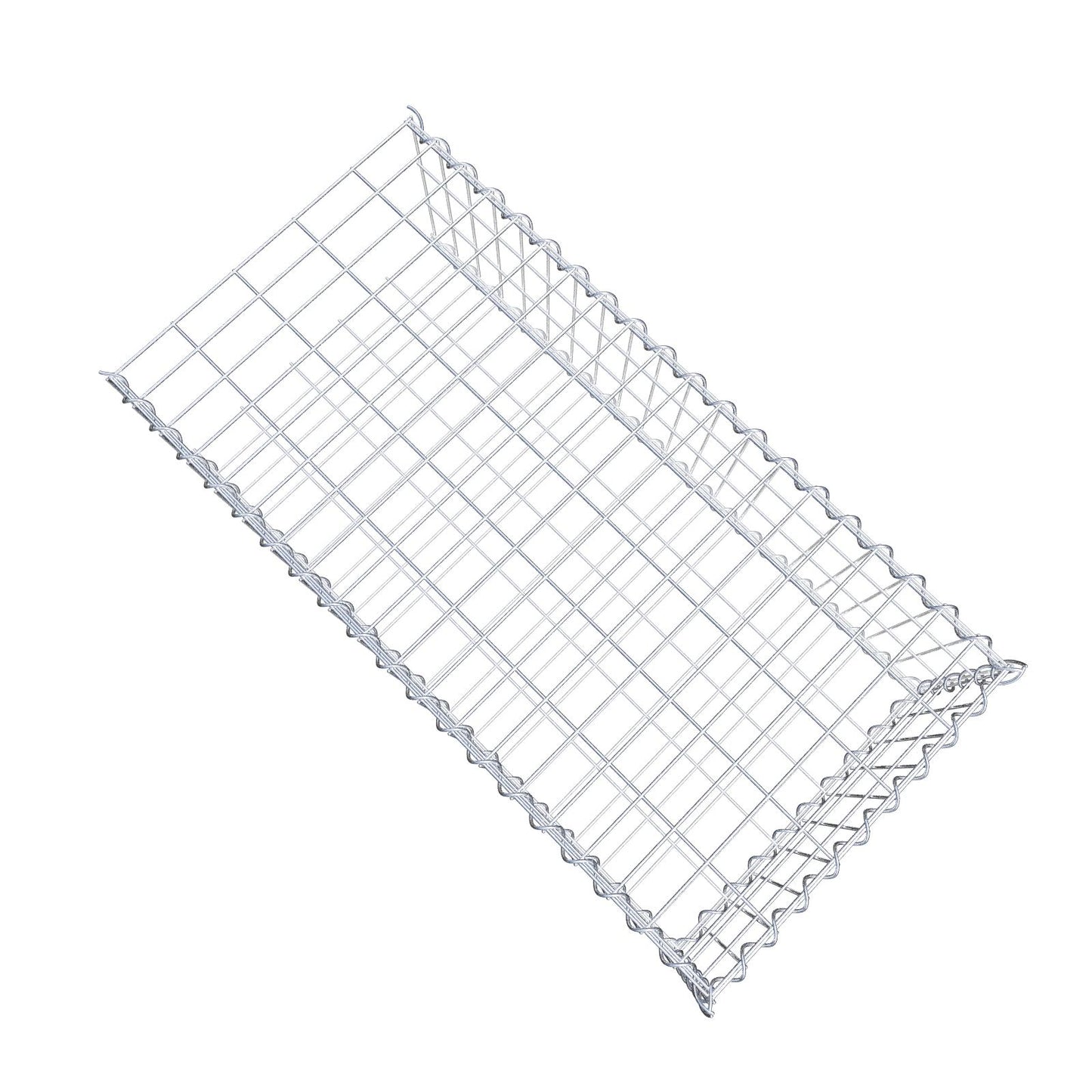 Aangegroeide schanskorf type 2 100 cm x 30 cm x 50 cm (L x H x D), maaswijdte 5 cm x 10 cm, spiraal