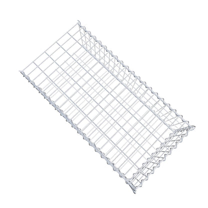 Aangegroeide schanskorf type 2 100 cm x 30 cm x 50 cm (L x H x D), maaswijdte 5 cm x 10 cm, spiraal
