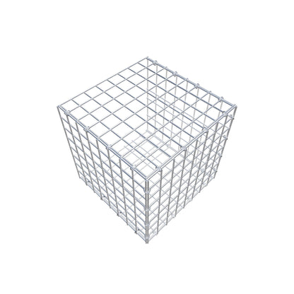 Mounted gabion type 2 40 cm x 40 cm x 40 cm (L x H x D), mesh size 5 cm x 5 cm, C-ring