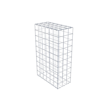 Gabbione 100 cm x 60 cm x 30 cm (L x H x P), maglia 10 cm x 10 cm, anello a C