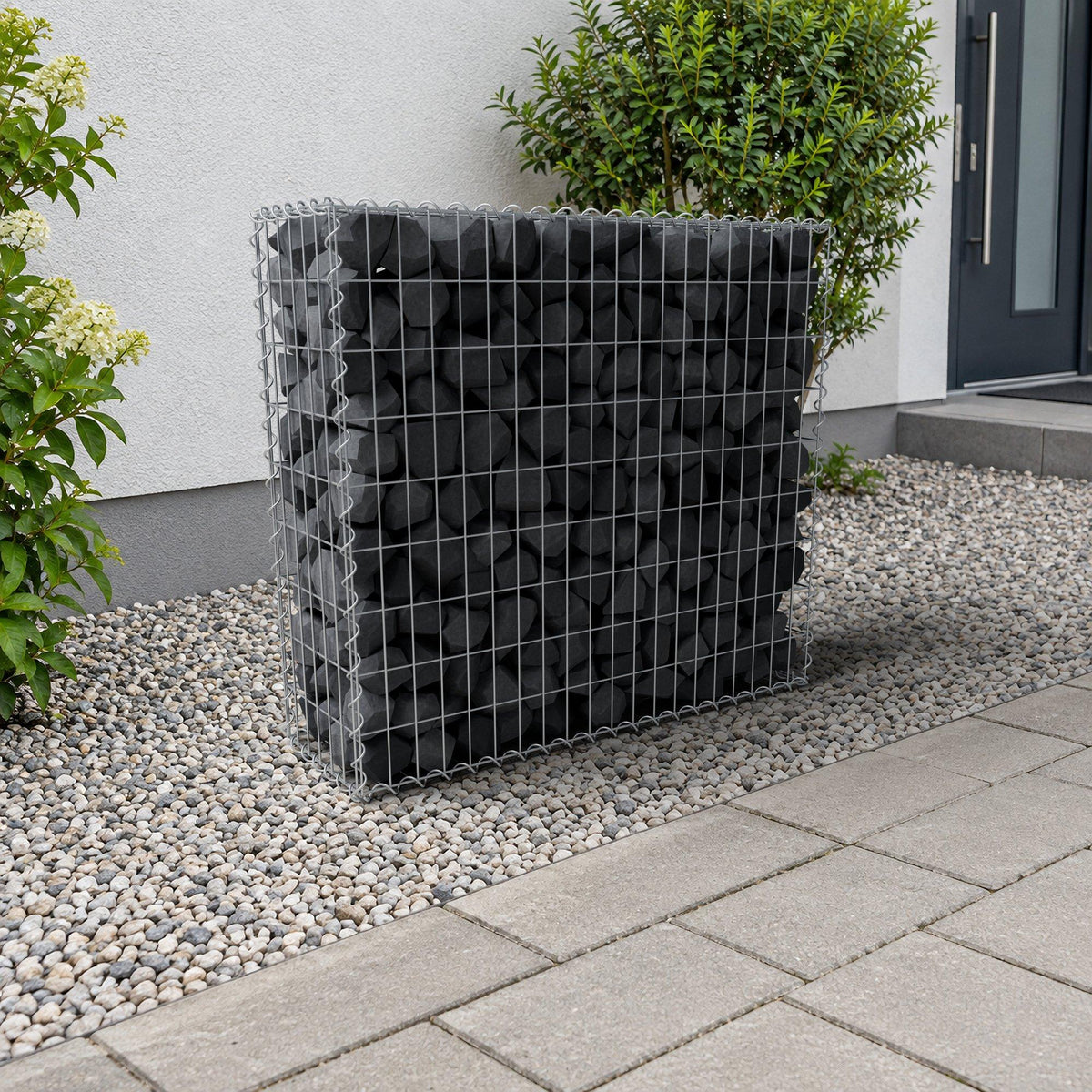 Gabion 100 cm x 90 cm x 30 cm (L x H x D), maskstorlek 5 cm x 10 cm, spiral