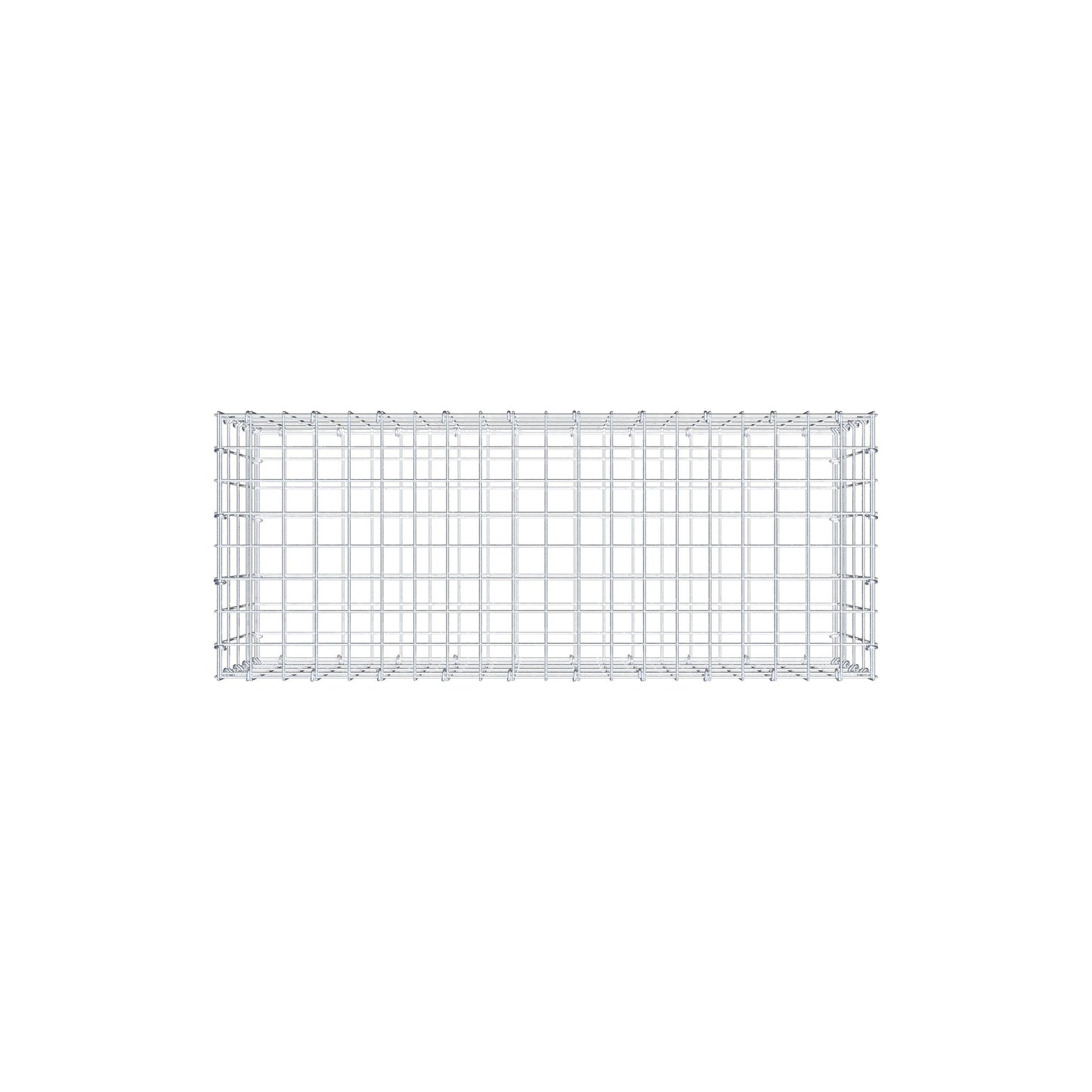 Gabbione 100 cm x 40 cm x 40 cm (L x H x P), maglia 5 cm x 10 cm, anello a C
