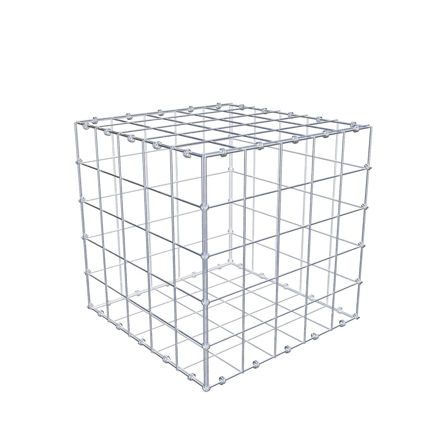 Schanskorf 50 cm x 50 cm x 50 cm (L x H x D), maaswijdte 10 x 10 cm, spiraalring