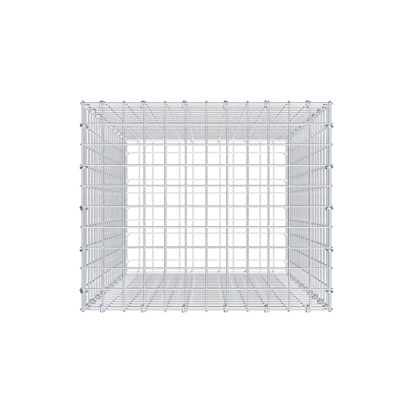 Gabione 100 cm x 60 cm x 50 cm (L x H x T), Maschenweite 5 cm x 5 cm, C-Ring