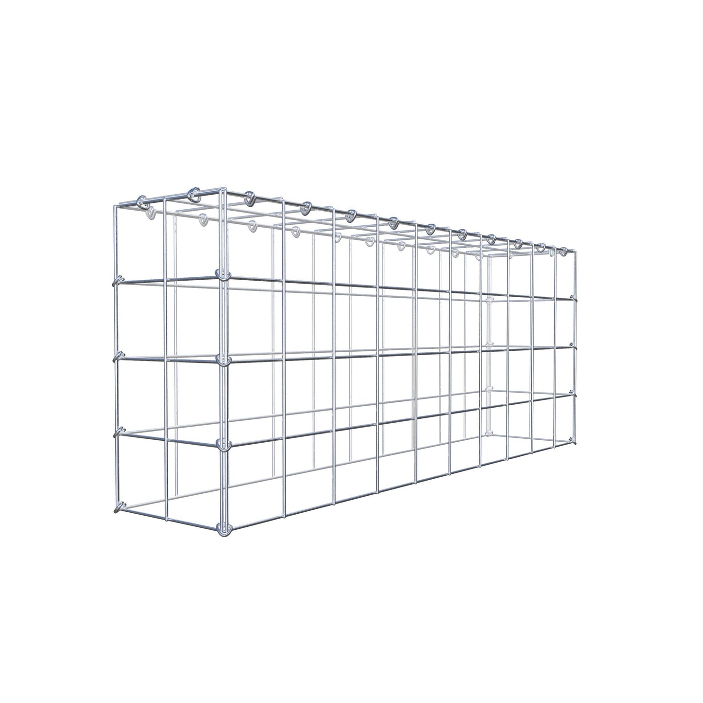 Type 3 oplegkorf 100 cm x 40 cm x 20 cm (L x H x D), maaswijdte 10 cm x 10 cm, C-ring