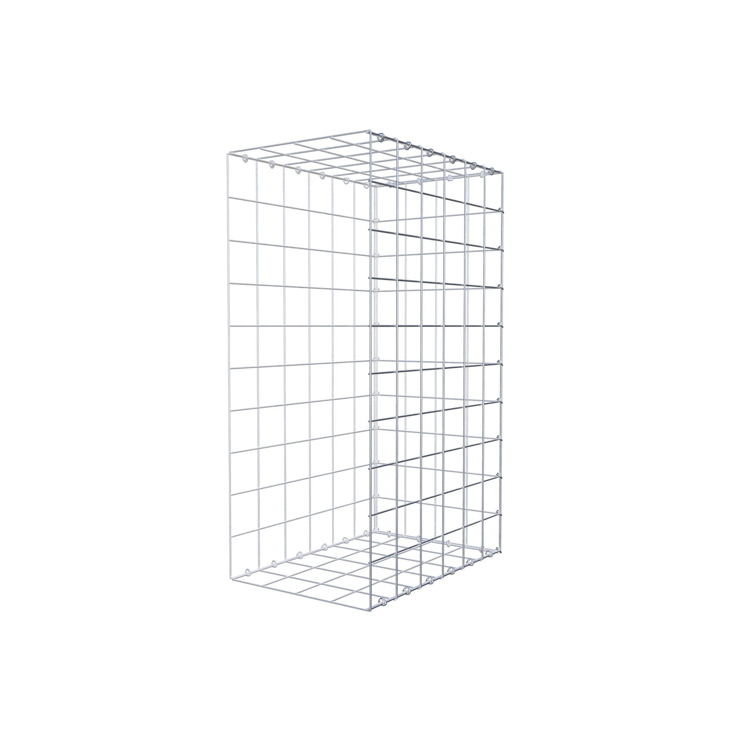 Gavión complementario de tipo 2 100 cm x 60 cm x 40 cm (L x A x P), malla 10 cm x 10 cm, anillo en C