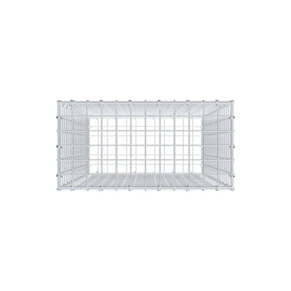 Schanskorf 100 cm x 60 cm x 30 cm (L x H x D), maaswijdte 5 cm x 5 cm, C-ring