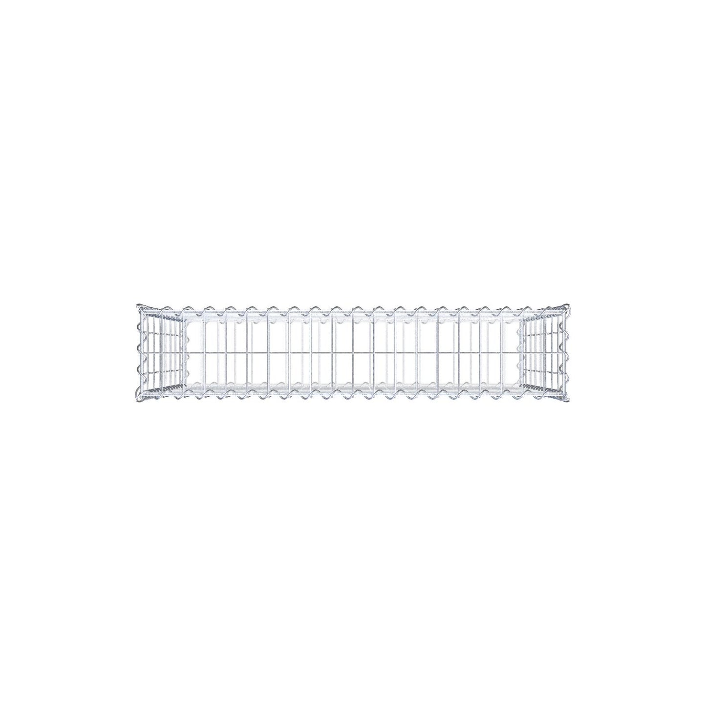 Gabion 100 cm x 80 cm x 20 cm (L x H x D), maskestørrelse 5 cm x 10 cm, spiral