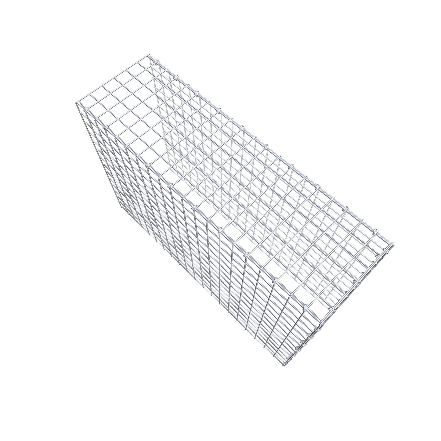 Monteret gabion type 4 100 cm x 70 cm x 30 cm (L x H x D), maskestørrelse 5 cm x 5 cm, C-ring