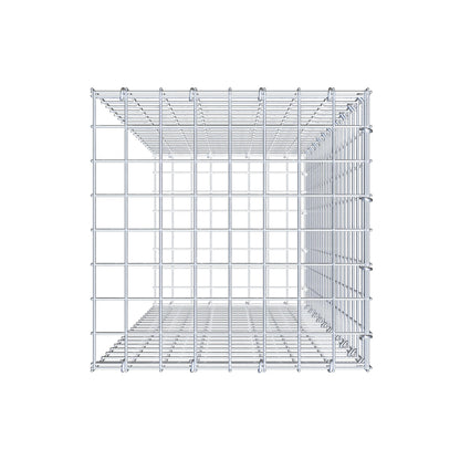 Type 2 oplegkorf 100 cm x 40 cm x 40 cm (L x H x D), maaswijdte 5 cm x 5 cm, C-ring