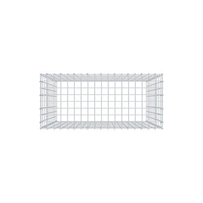 Type 3 oplegkorf 100 cm x 90 cm x 40 cm (L x H x D), maaswijdte 5 cm x 10 cm, C-ring
