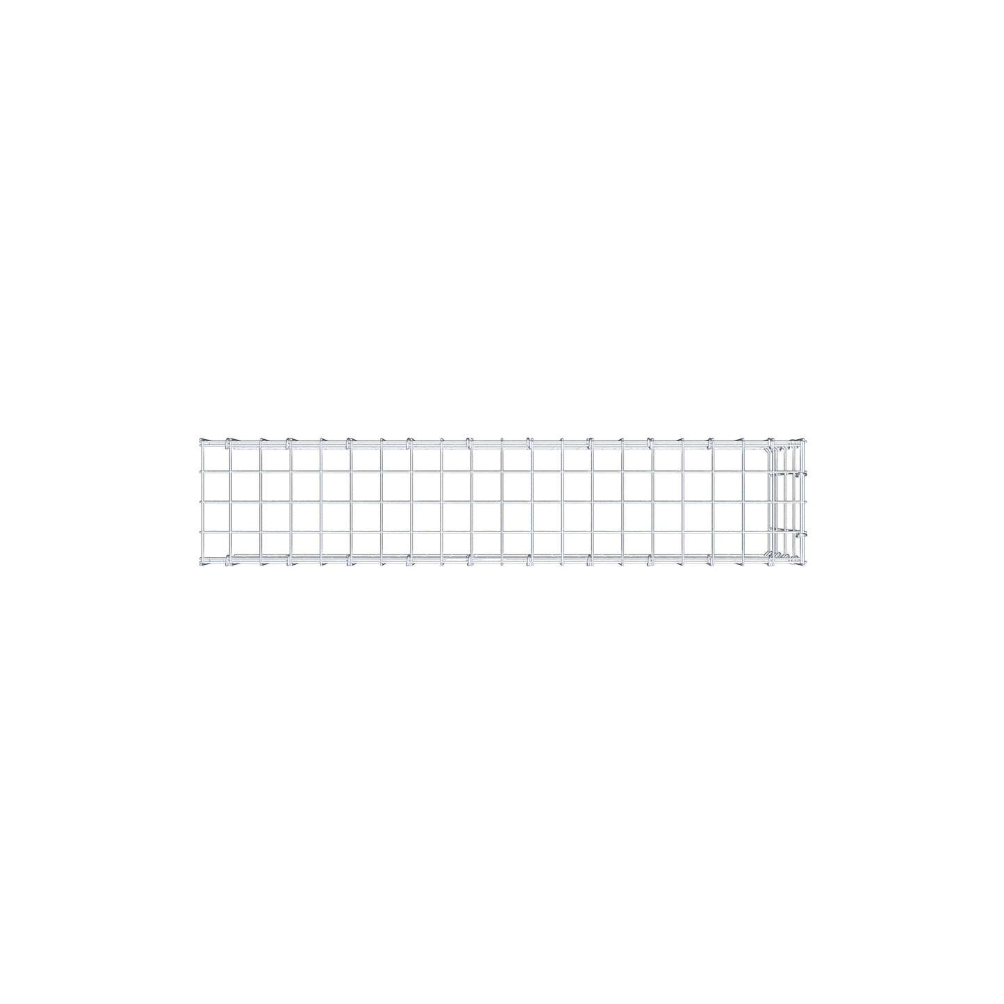 Fourche rapportée type 4 100 cm x 40 cm x 20 cm (L x H x P), mailles 5 cm x 10 cm, anneau C