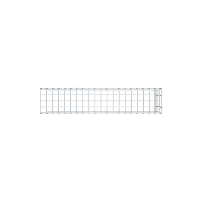 Fourche rapportée type 4 100 cm x 40 cm x 20 cm (L x H x P), mailles 5 cm x 10 cm, anneau C