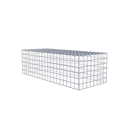 Type 3 oplegkorf 100 cm x 30 cm x 40 cm (L x H x D), maaswijdte 5 cm x 5 cm, C-ring